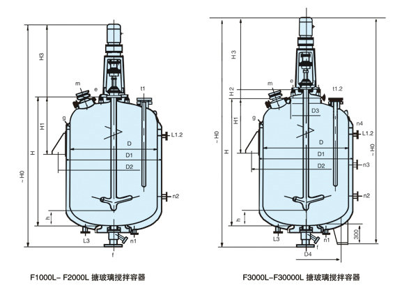 搪玻璃攪拌容器結(jié)構(gòu)圖